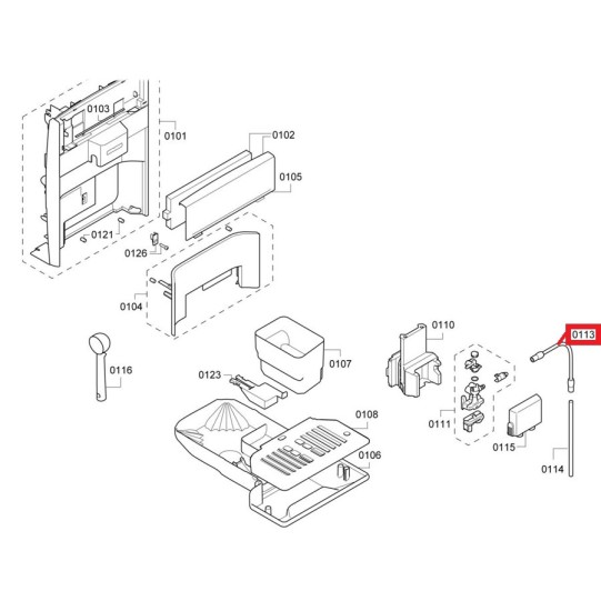 Siemens Bosch piena silikona trubiņa EQ6