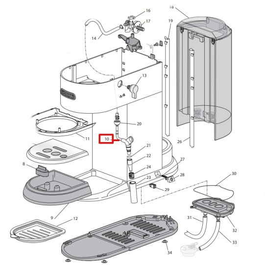 DeLonghi tvaika caurule ar sprauslu EC685