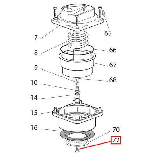 DeLonghi sietiņa skrūve EC