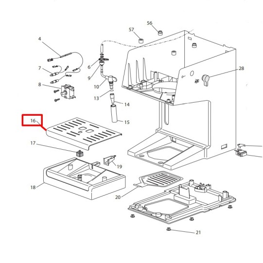 DeLonghi notekpaplātes tērauda virsma ECP33.**