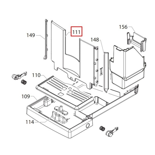 Saeco notekpaplātes panelis, antracīta SM5572/10