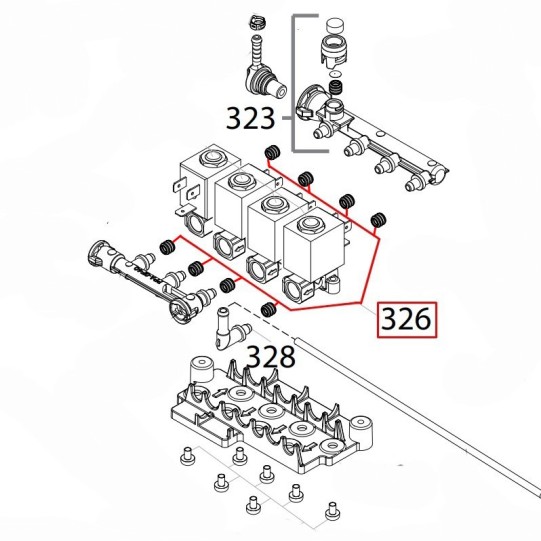 Saeco blīve solenoīda vārsta 4.5x1.5 Xelsis SM75**