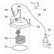 DeLonghi vara blīve savienotāja sildelementa EC