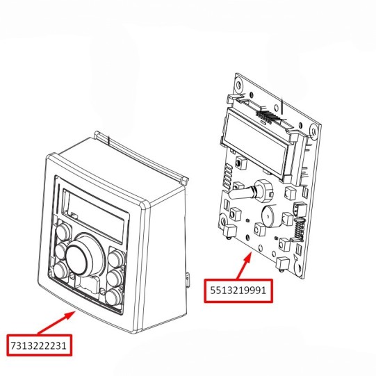 Delonghi displeja vāks, silver ECAM 23.420.S